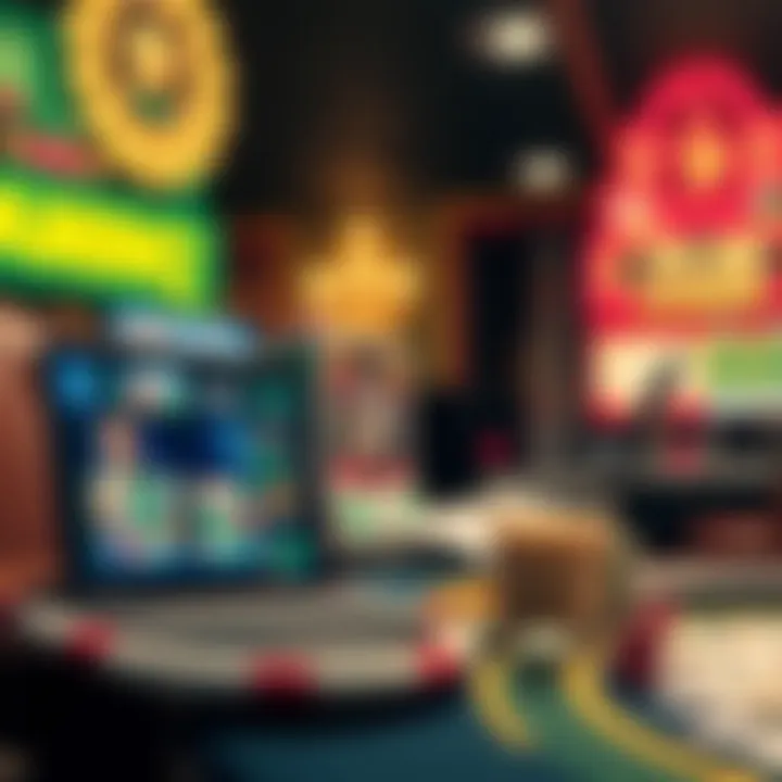 Infographic illustrating market trends in online gambling