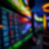 A close-up view of a sports betting interface